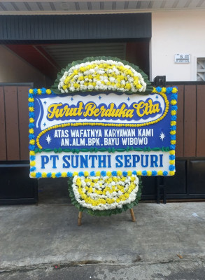 Papan Bunga Duka di Tibawa